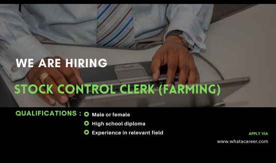 Image for Job of Farming Stock Control Clerk